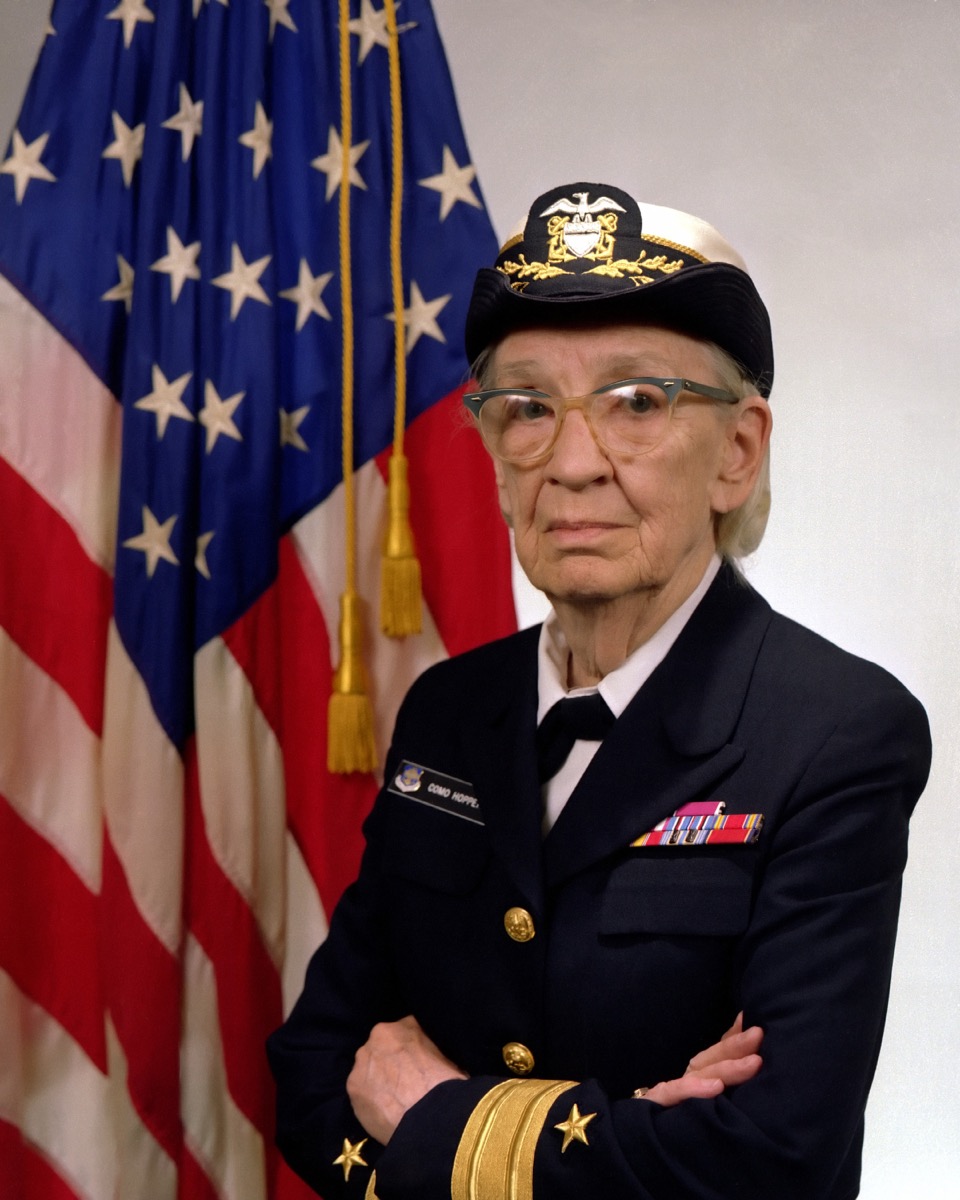 Portrait of Commodore Grace M. Hopper in Navy uniform